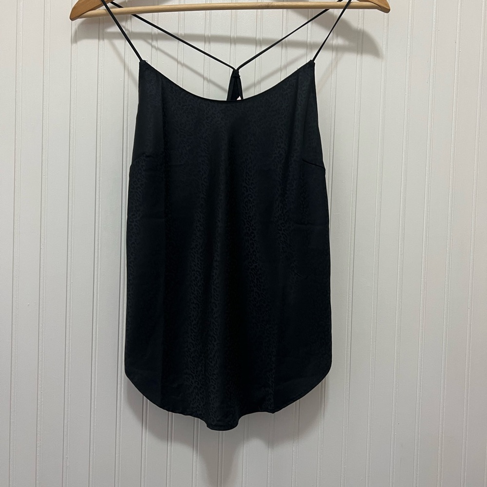 Victoria's Secret Black Leopard Print Camisole Top